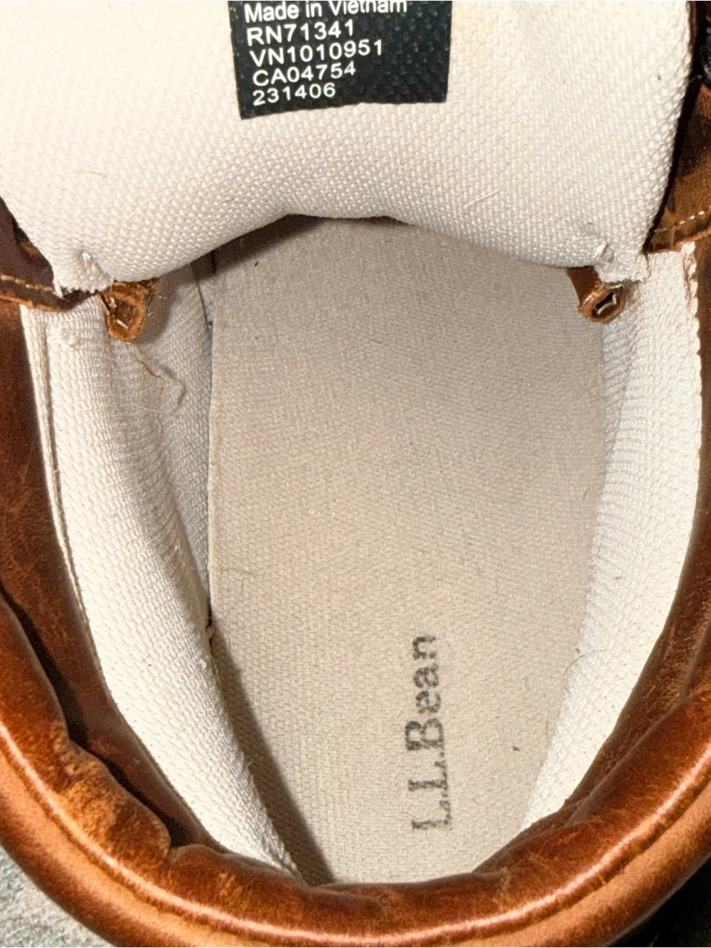 L.L. Bean Men’s Stonington Moc Toe Leather Boots Brown Size 9.5M